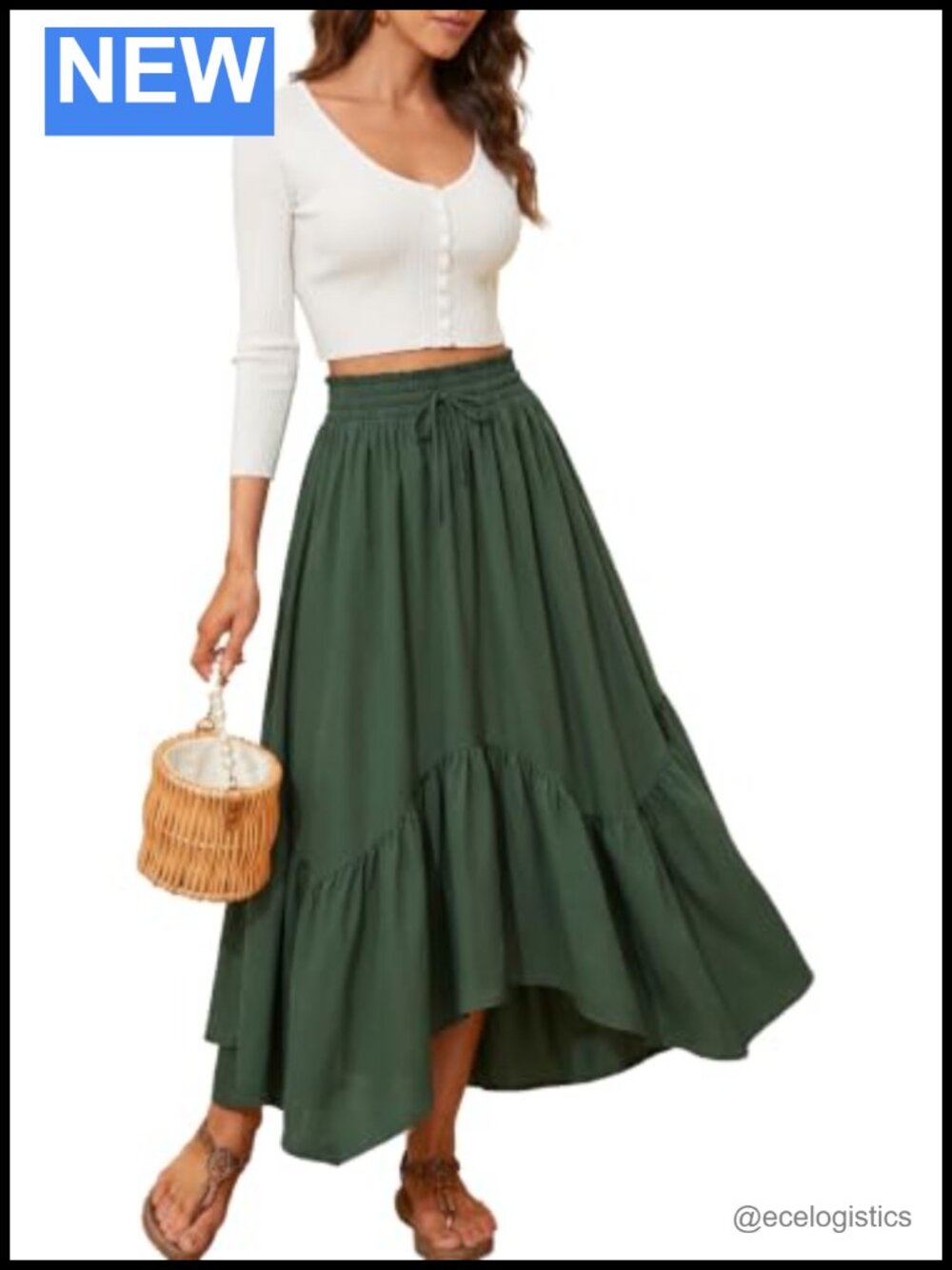 Renaissance High Waist Maxi Skirt with Pockets A-Line Halloween Costume